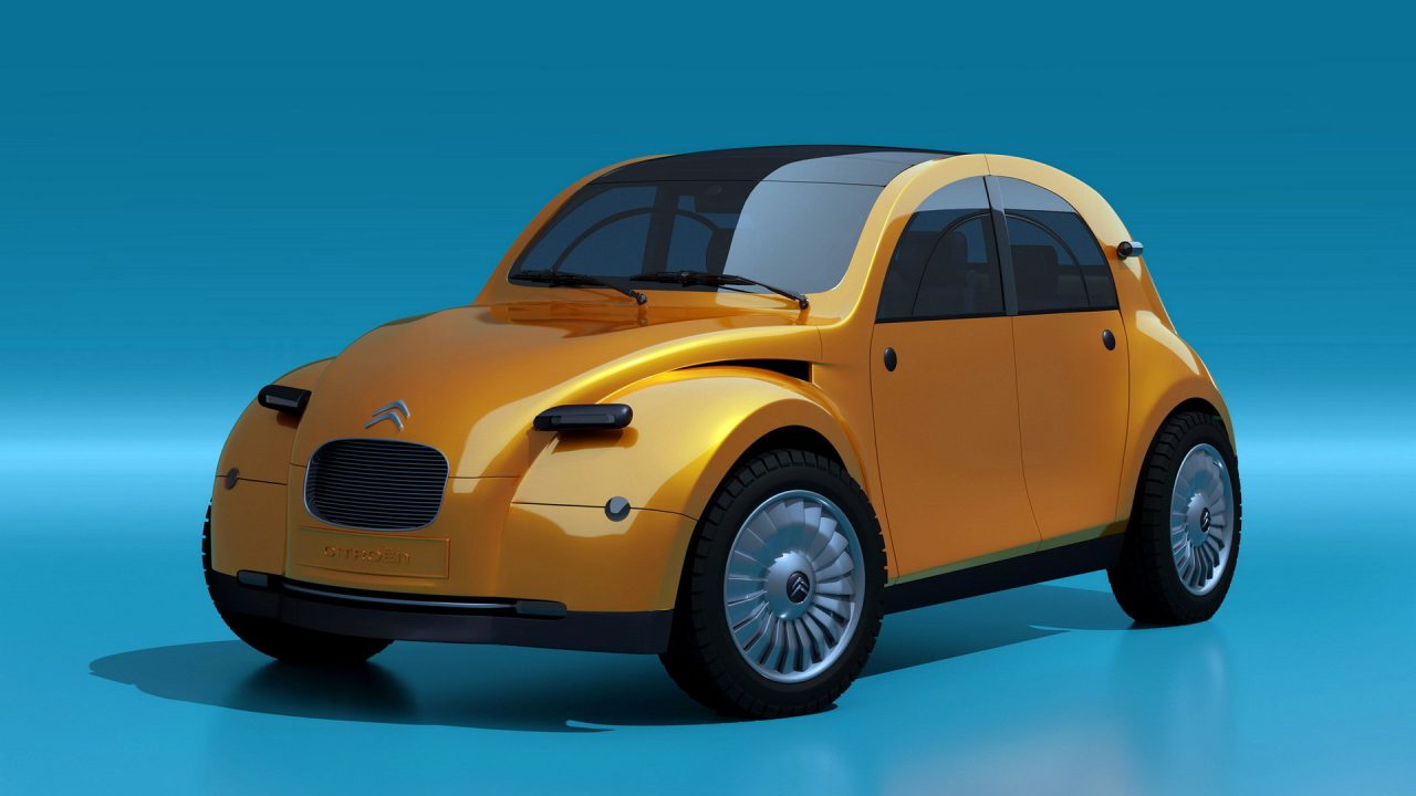 Citroen 2cv Electrico Render Aficionado (5)