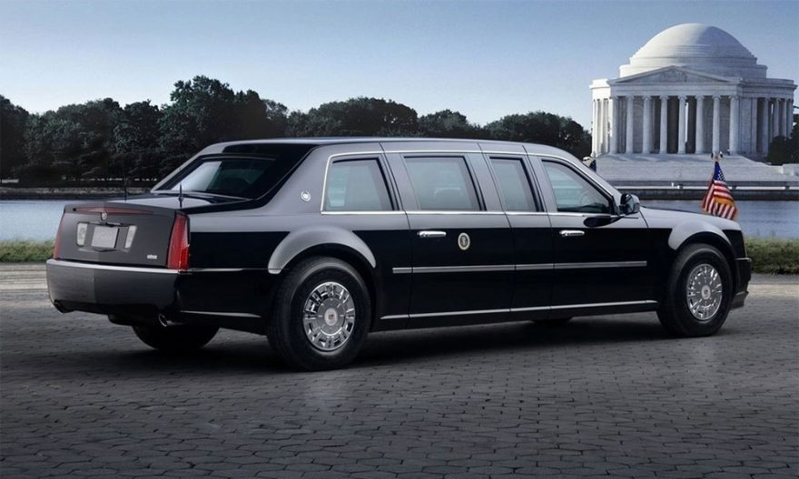 The Beast has arrived this is Joe Biden's car