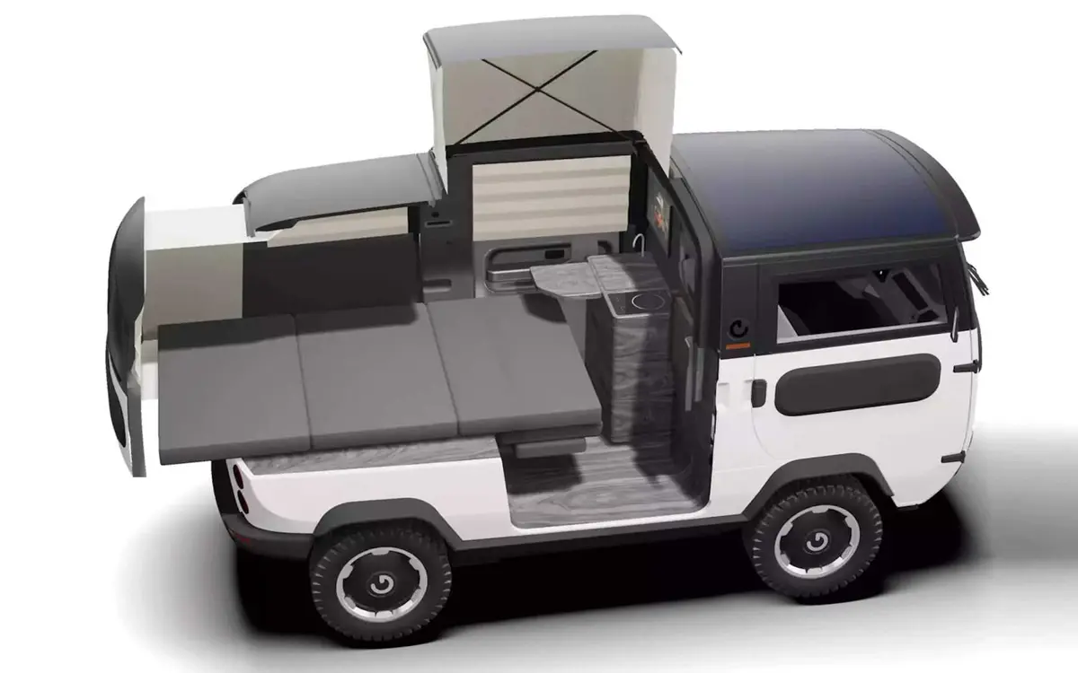 Electric Brands XBUS, the compact electric camper