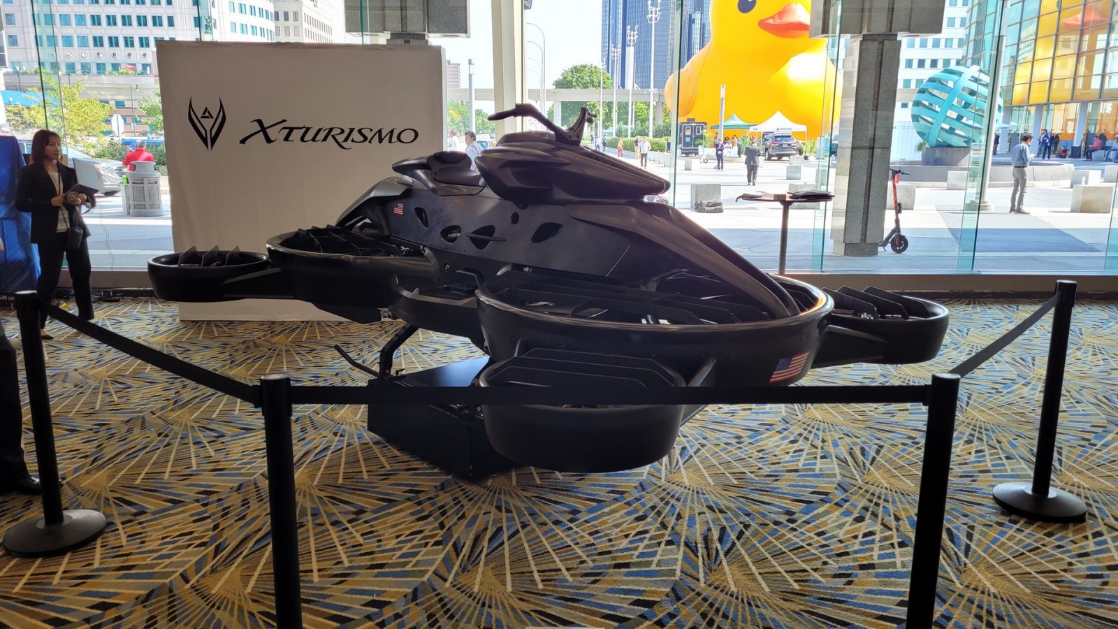 This is the AERWINS XTurismo, a flying motorcycle to dream about