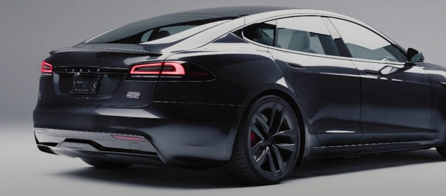 Tesla Model S Stealth Grey Back