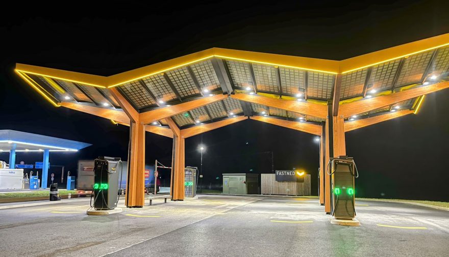 Fastned Charging Station Night