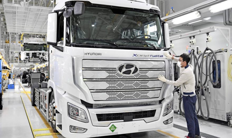 Hyundai Xcient Production