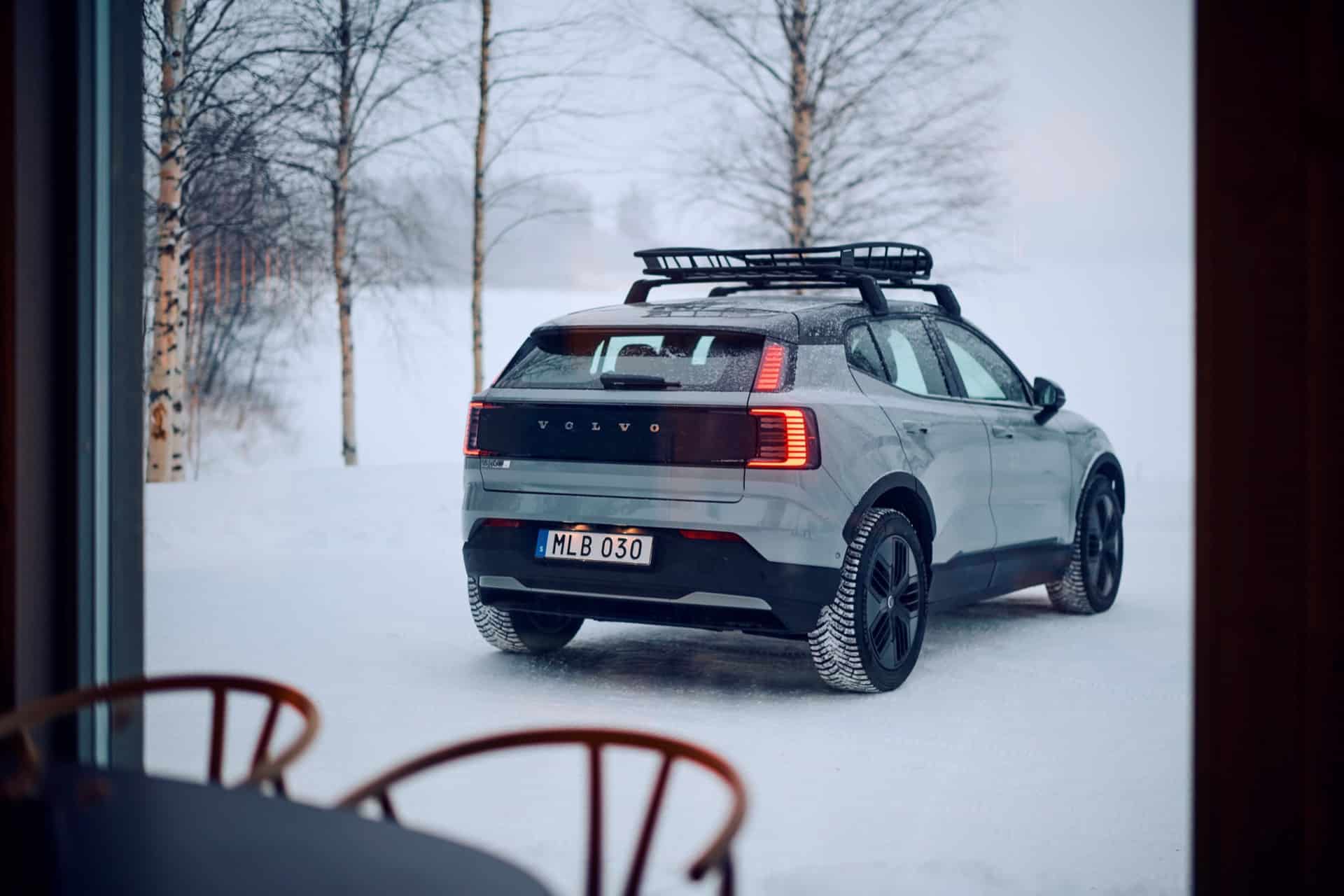 Volvo Ex30 Cross Country With Swedish Winter Cabin